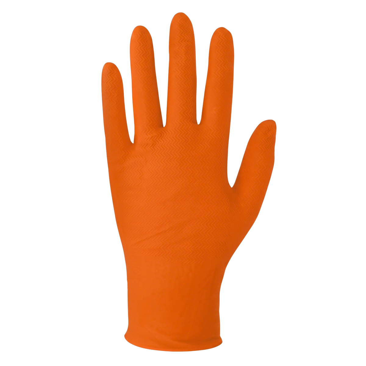 Guantes Desechables de Nitrilo Color Naranja (100 pz)
