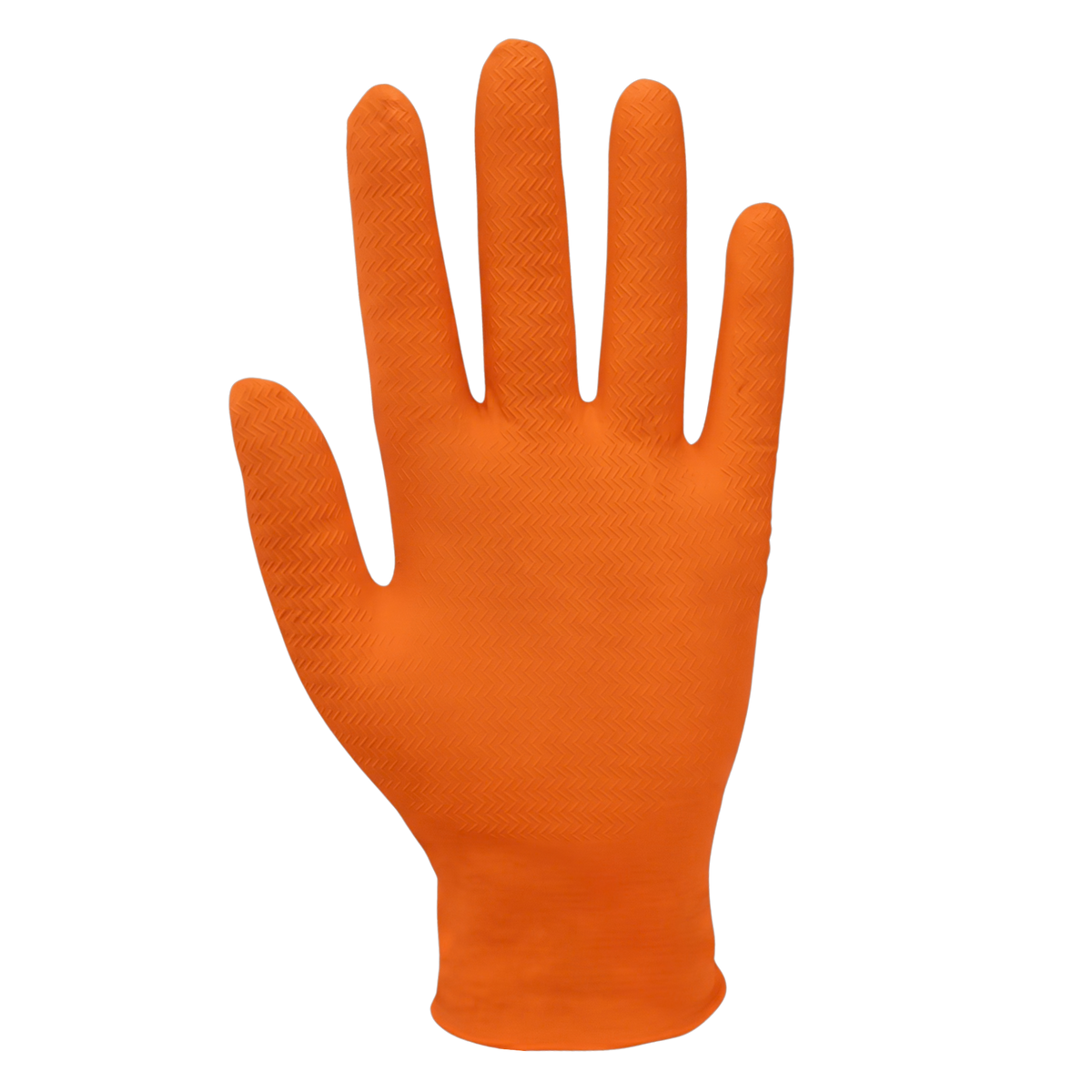 Guantes Desechables de Nitrilo Color Naranja (100 pz)