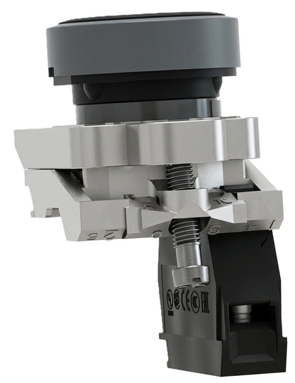 Pulsador de Control Harmony XB4, 22mm, Negro