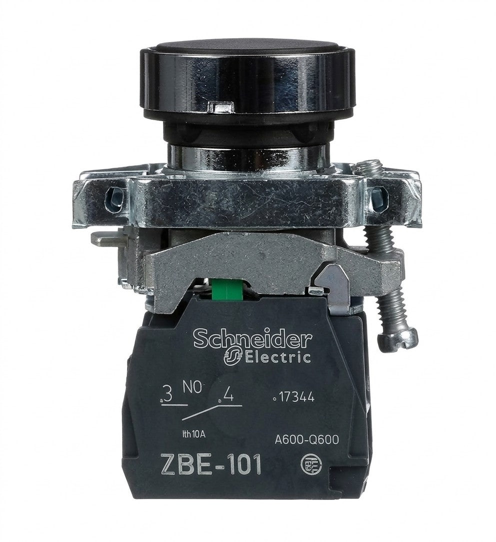 Pulsador de Control Harmony XB4, 22mm, Negro
