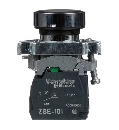 Pulsador de Control Harmony XB4, 22mm, Negro